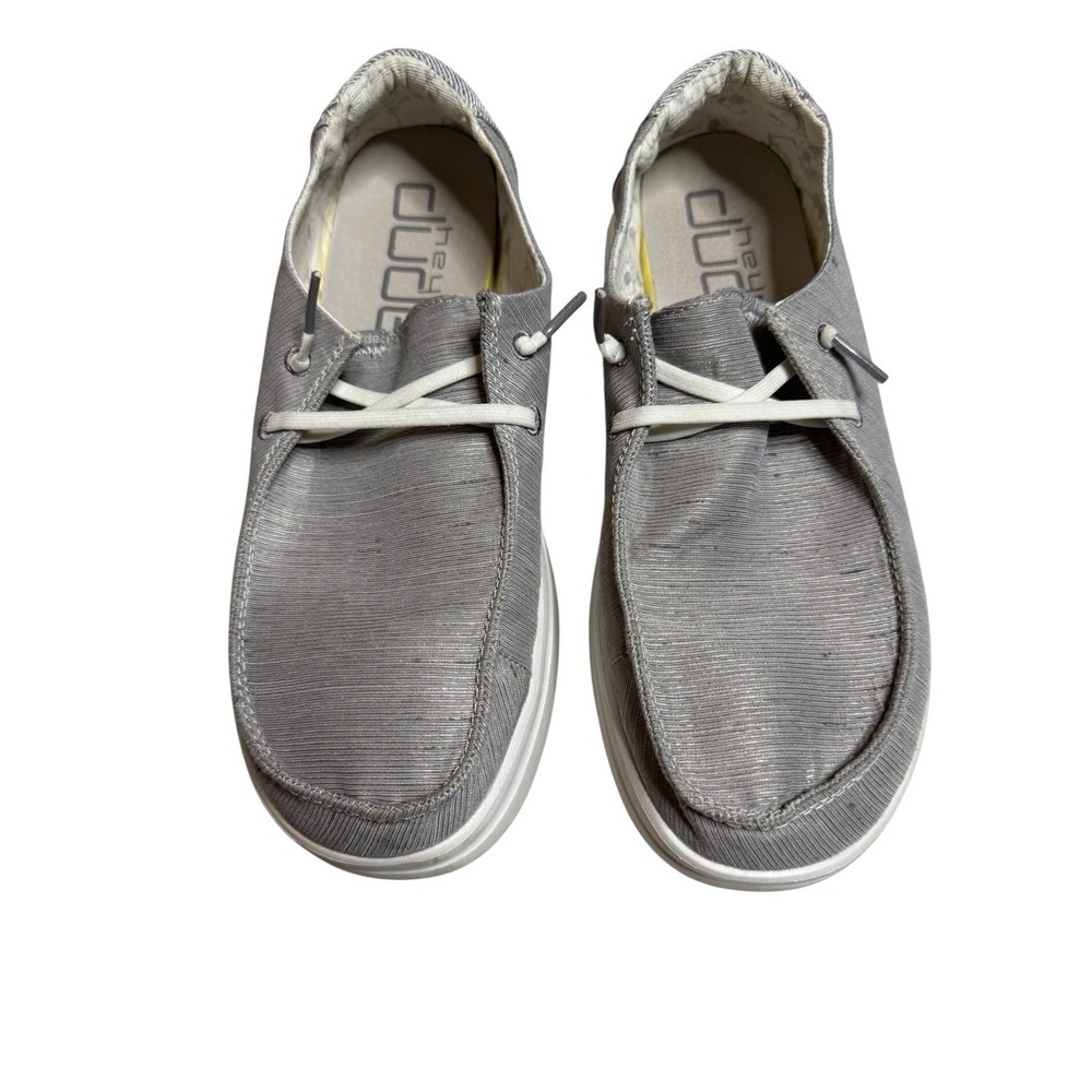 Women's Hey Dudes Wendy Rise Lunar Rock Gray Slip On Shoes Sz 9